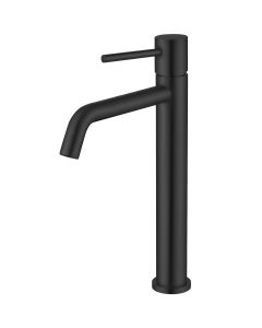 Valaz grifo de lavabo alto para pica monomando redondo negro mate