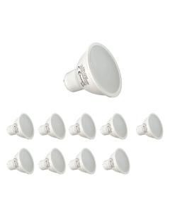10x bombillas LED gu10 7w, 650 lm, luz fría 6000k