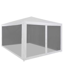 vidaXL carpa de celebraciones plegable con 4 paredes de malla 4x3 m