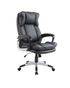 Silla de oficina 66x71x120.5 cm pu, PVC, esponja, barra de gas Homcom
