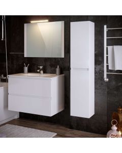 Columna de baño neli 2 puertas 140x30x27 cm blanco t-bath