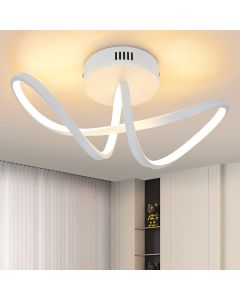 Nettlife plafón LED moderno salón negro 12w interior 3000k LED