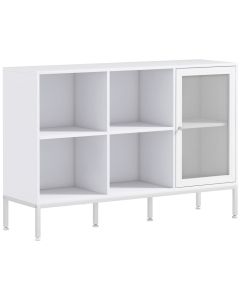Aparador de cocina 120x37x81.5 cm color blanco Homcom, hogar - cocina