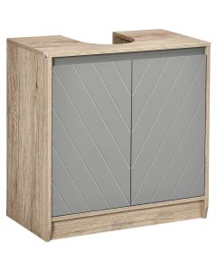 Armario de baño 60x30x59.8 cm bicolor Homcom, hogar - baño