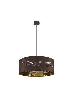 Fab 157795077 | coLGante niebla 1xE27 marron/marrón-oro regx50x50 cm