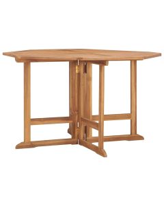 vidaXL mesa de comedor de jardín plegable teca maciza 110x110x75 cm
