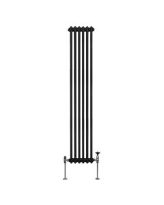 Radiador tradicional vertical de 2 columnas - 1800x 292mm - negro