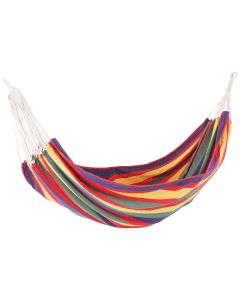 Hamaca coLGante 210x150 cm aLGodón multicolor Outsunny