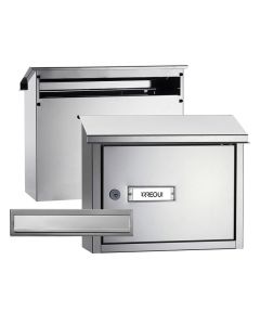 Arregui v4087 pack maxi bocacartas + buzón de inox, boca 32,5x3 cm
