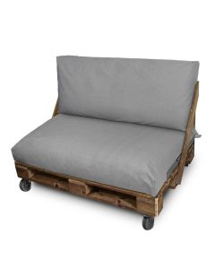Funda para cojín de palets asiento y/o respaldo 120x60x20 sin relleno gris
