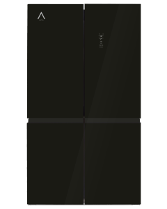 Alpha frigorifico americano pegasus elite pro-83, cristal negro, 4 puertas