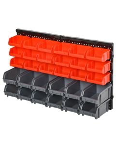 Estantería de 33 pieza 37.5x18x63 cm pp bicolor durhand