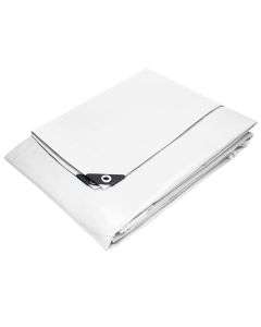 Lona con ojales 4x6 m 180g/m² polietileno blanco ecd geramny
