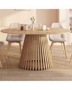 Mesa comedor redonda extensible madera - 110-150 cm