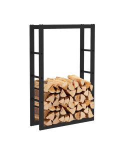Leñero de interior kekai rack iii 60x25x100 cm almacenaje de madera con est