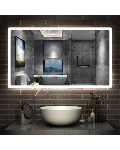 Espejo de baño LED 120×70cm + bluetooth + antivaho