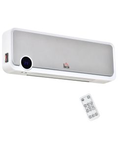 Calefactor cerámico de pared 56x11.7x18.5 cm pp, pa bicolor Homcom
