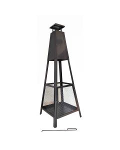 Chimenea en acero uso exterior para jardín o terraza kekai akita totem 40x4