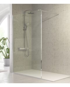 Panel fijo de ducha fresh plata brillo - 98.5/100 cm