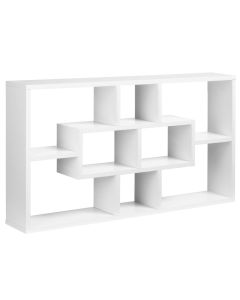 Estante de pared decorativo tablero de partículas; color blanco