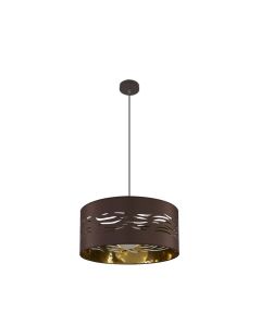 Fab 157794077 | coLGante niebla 1xE27 marron/marrón-oro regx40x40 cm