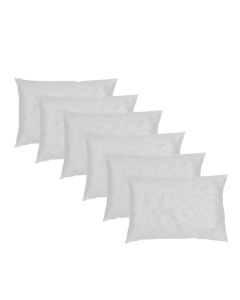 Pack 6 rellenos de cojín 50x70cm fibra hueca fusionhome