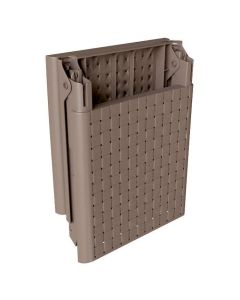 Tumbona plegable con ruedas color: wengue 58x42x199cm modelo: dream sp