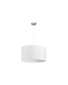 CoLGante dori 3xE27 niquel/blanco regx50x50 cm sin difusor