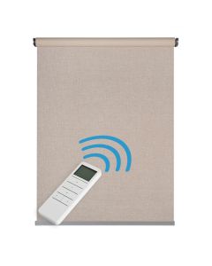 Estor motorizado enrollable opaco blackout premium beige 180x250 cm