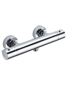 Kibath grifo de ducha (solo grifo) termostático par cromo brillo de latón