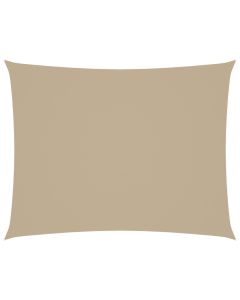 vidaXL toldo de vela rectangular tela oxford beige 4x5 m