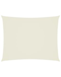 Toldo de vela rectangular tela oxford color crema 3x4 m