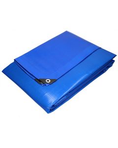 Lona de protección impermeable con ojales 6x8m 48m² azul ecd germany