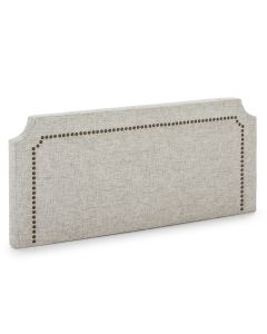 Cabecero tapizado leonor 160 x 60 cm gris, 8 cm grosor