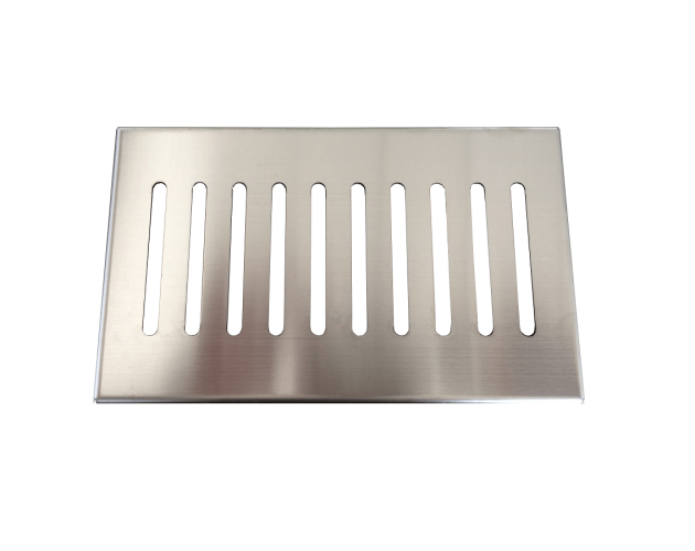 Rejilla inox piatto para platos de ducha de solicast®, diseño rectangular