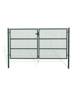 Puerta batiente de malla metálica 3m oLGa a.150cm verde