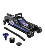 Gato hidraúlico para coches 2,5t elevación 80-360mm con 2 almohadillas