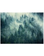 Papel pintado bosque niebla verde 400x280 fotomurales dormitorio