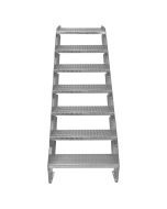Escalera galvanizada ajustable de 7 escalones  600mm de ancho