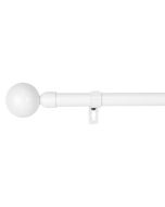 Barra de forja universal extensible (blanco, 160-310cm bola)