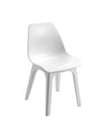 Silla resina eolo reforzada blanca