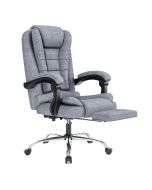 Rattantree silla de oficina ergonómica con reposapiés, gris