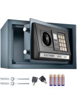 Caja fuerte electrónica + llave de seguridad modelo 1, negro