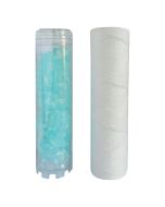 Aquawater - kit de 2 cartuchos: 1 filtro bobinado 1 anticalcáreo