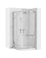 Rea cabina de ducha look chrome 80x80 sin plato de ducha, 79,5x79,5x190 cm