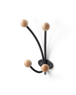 Perchero de pared rei 2-c5292.68 | 85x140x56 mm | antracita | acero
