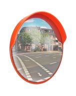 Espejo de tráfico giratorio retrovisor de garaje soporte rojo 30 cm