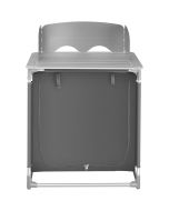 Cocina de camping 76 x 53,5 x 107 cm, gris