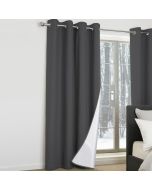 Cortinas térmicas opacas gris antracita lote de 2 135x240 cm