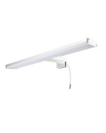 Aplique LED espejo baño 10w ip44 cromado, 40cm, luz blanca 4000k